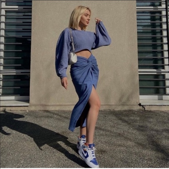 Zara knotted skirt - Picture 3 of 8